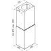 Ciarko Design odsávač ostrovčekový Cube W Black (CDW4001C)